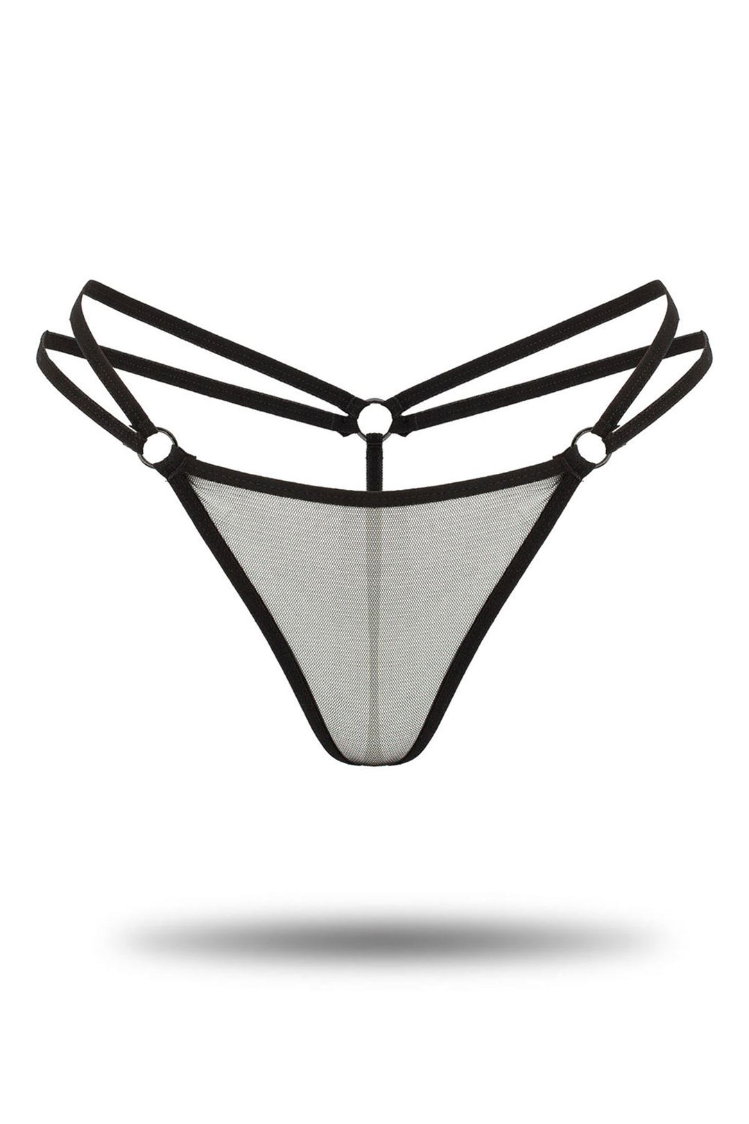 IFO Custom Design Thong Panties Black - Annemasse