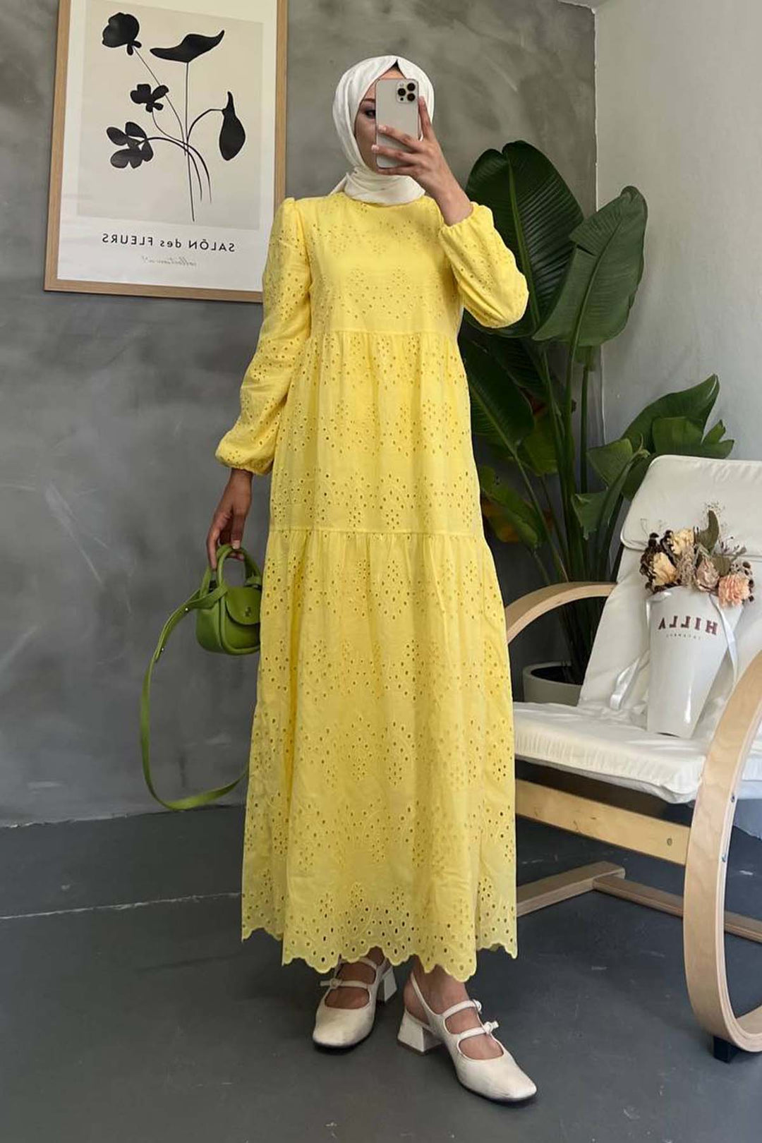 BNG Women Lace Dress Lemon Yellow 1073 - Kobryn