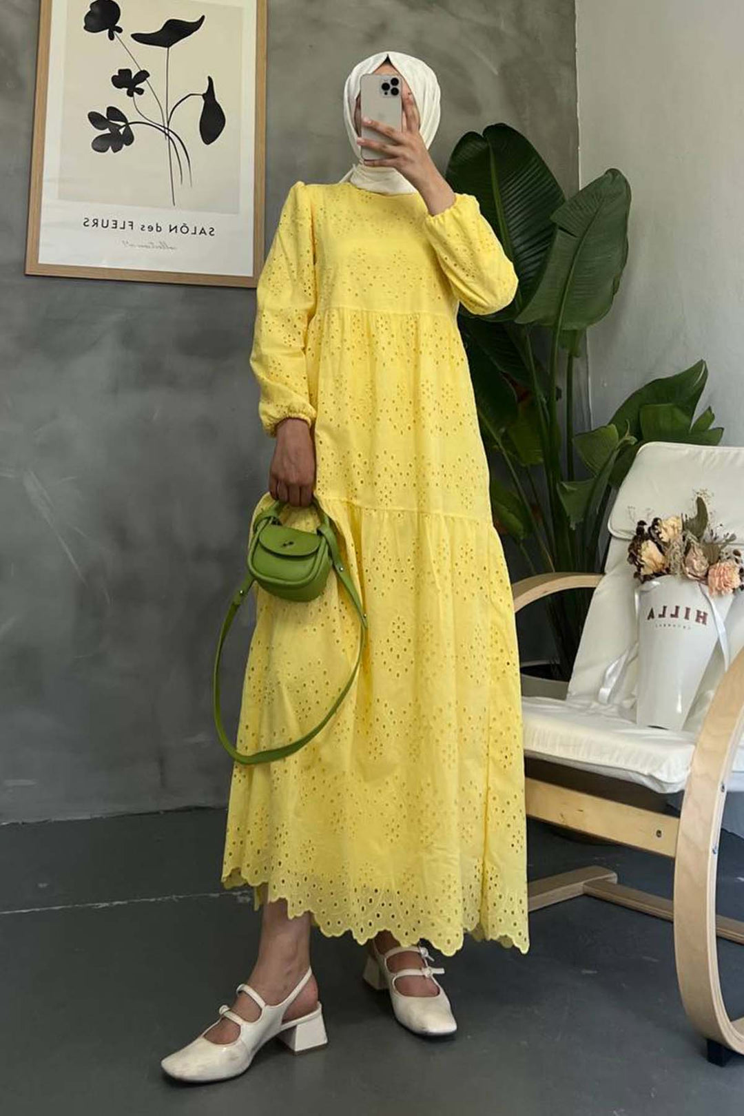 BNG Women Lace Dress Lemon Yellow 1073 - Kobryn