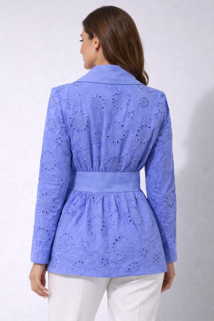 BNG Women Fisto Ceket A3017 Mavi - Mason