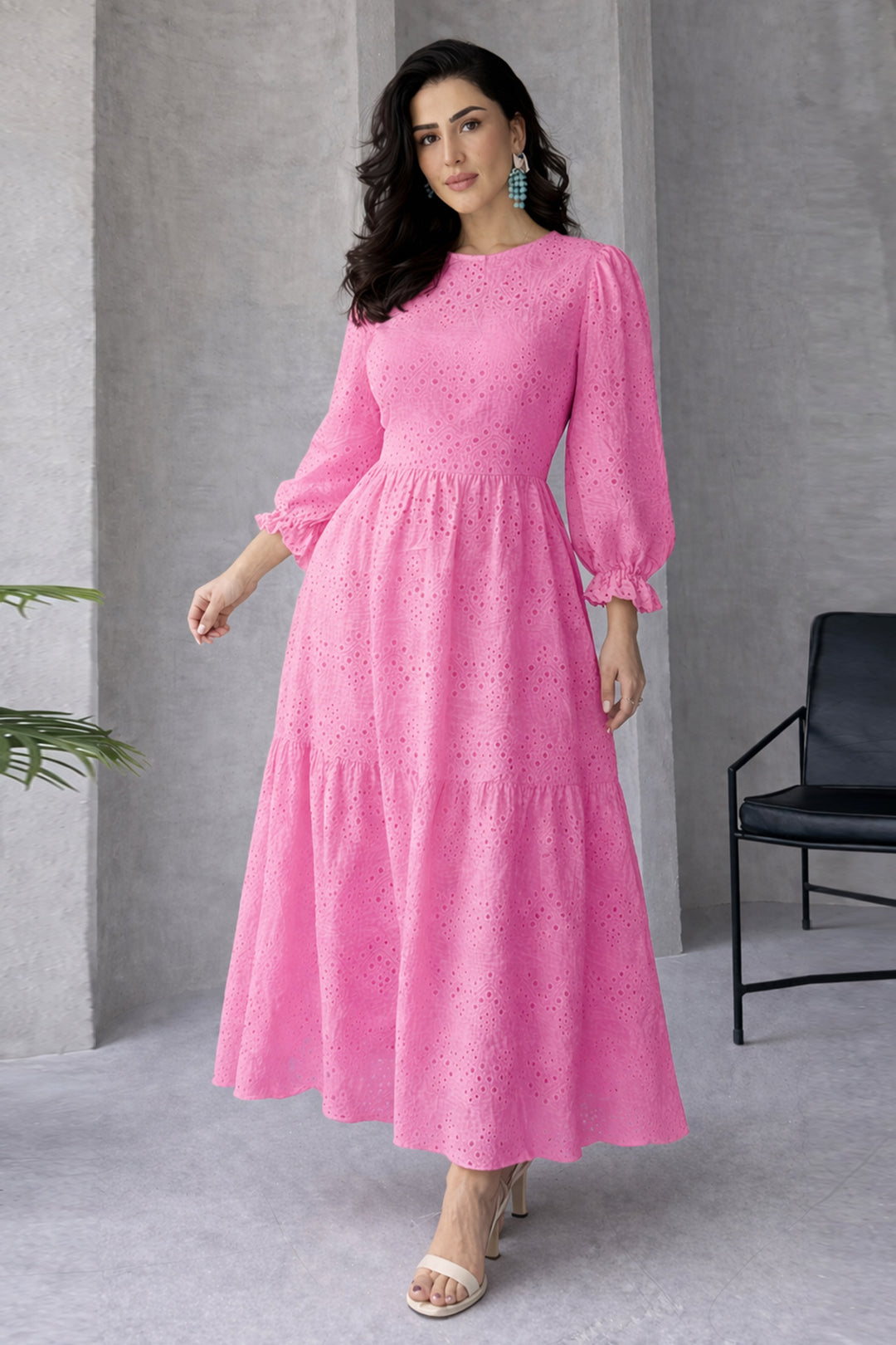 BNG Women Fisto Elbise A1430 Pembe - Fort Collins