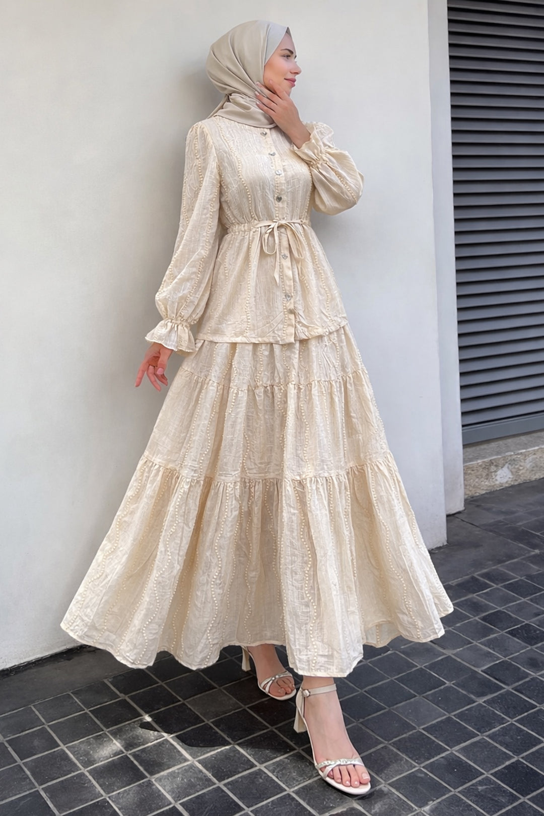BNG Women Fisto İi̇kili Takım A3019 Krem - Ensenada