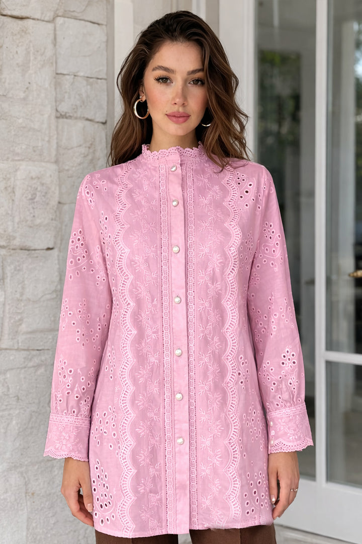 BNG Women Fisto Gömlek A2001 Pembe - Harrow