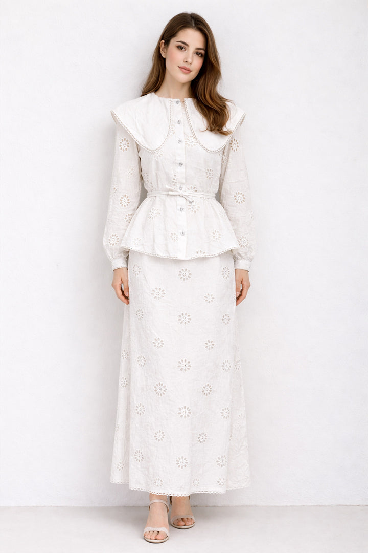 BNG Women Bebe Yaka Fisto İkili Takım A7008 Beyaz - Halton Hills