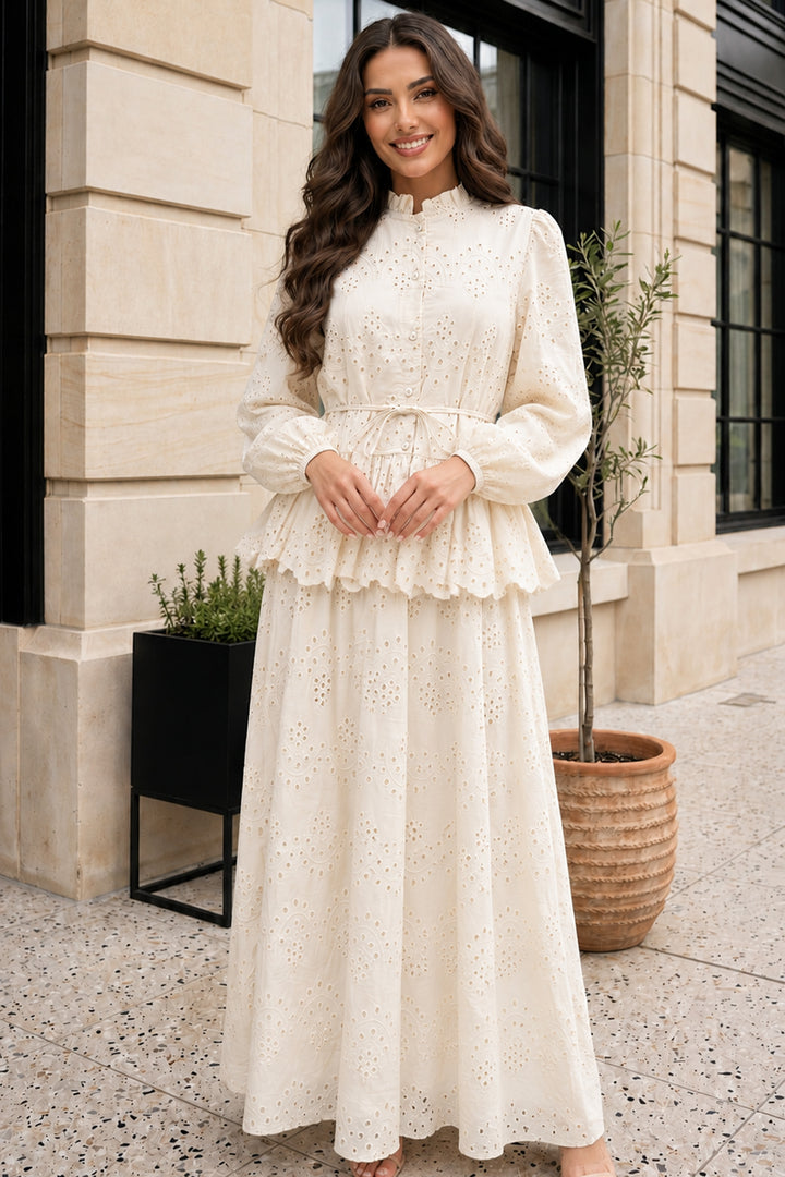 BNG Women Fisto Etekli Takım A7019 Krem - Beckum