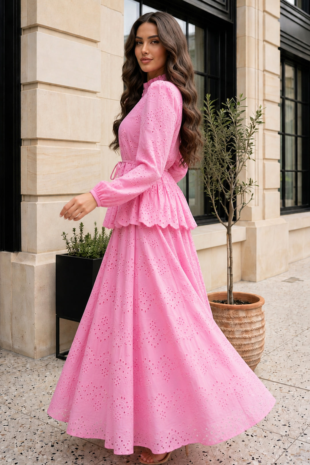 BNG Women Fisto Etekli Takım A7019 Pembe - Chilón