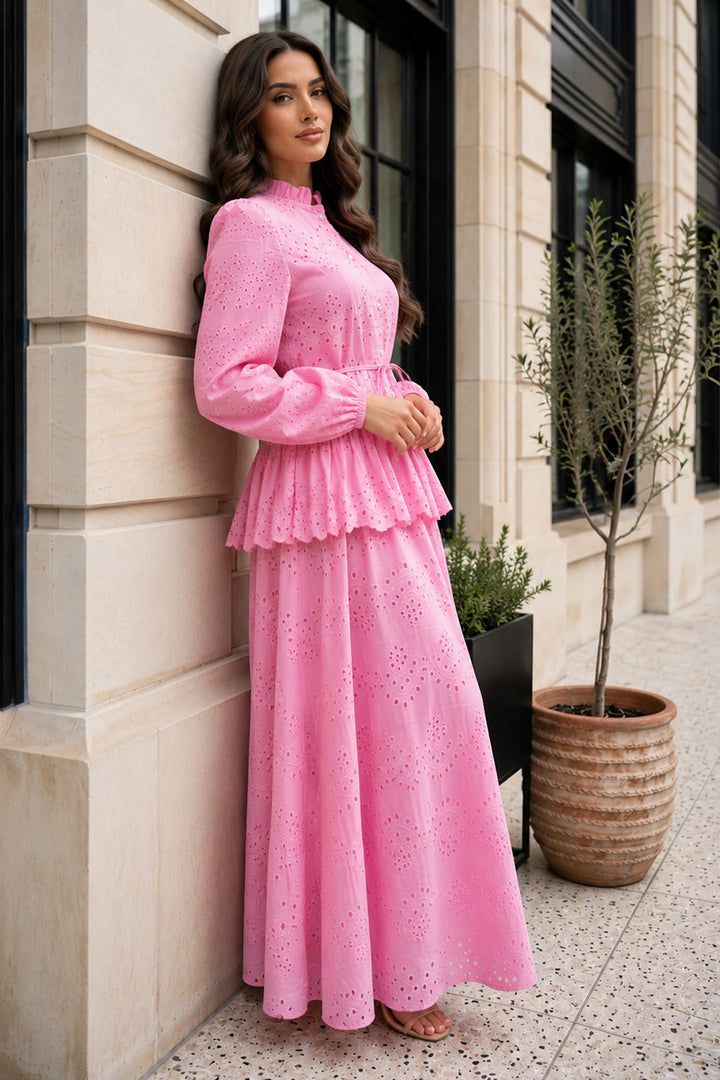 BNG Women Fisto Etekli Takım A7019 Pembe - Chilón