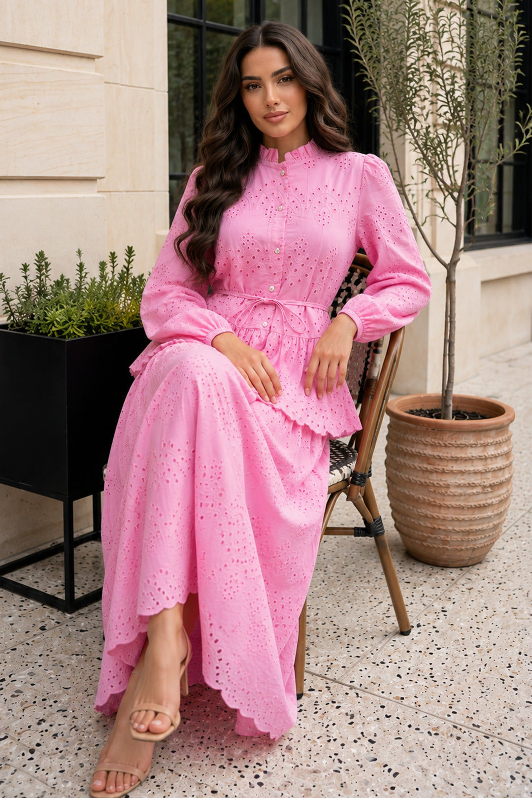 BNG Women Fisto Etekli Takım A7019 Pembe - Chilón