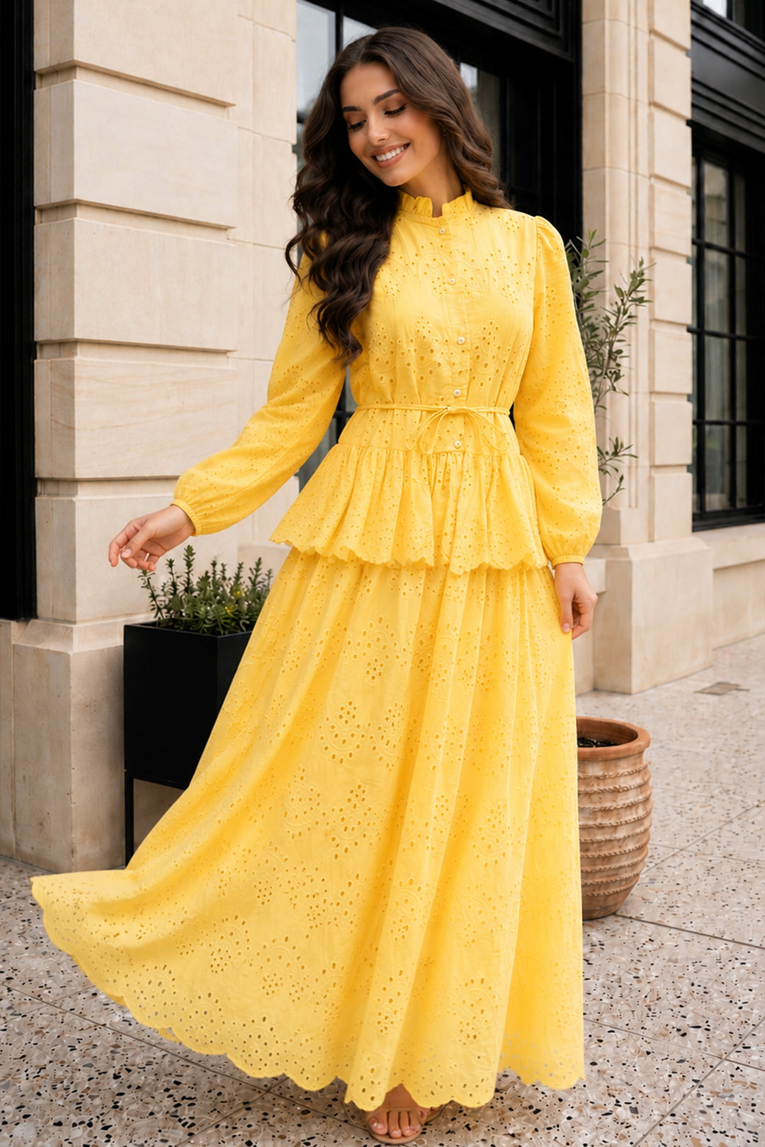BNG Women Fisto Etekli Takım A7019 Sarı - Oosterhout