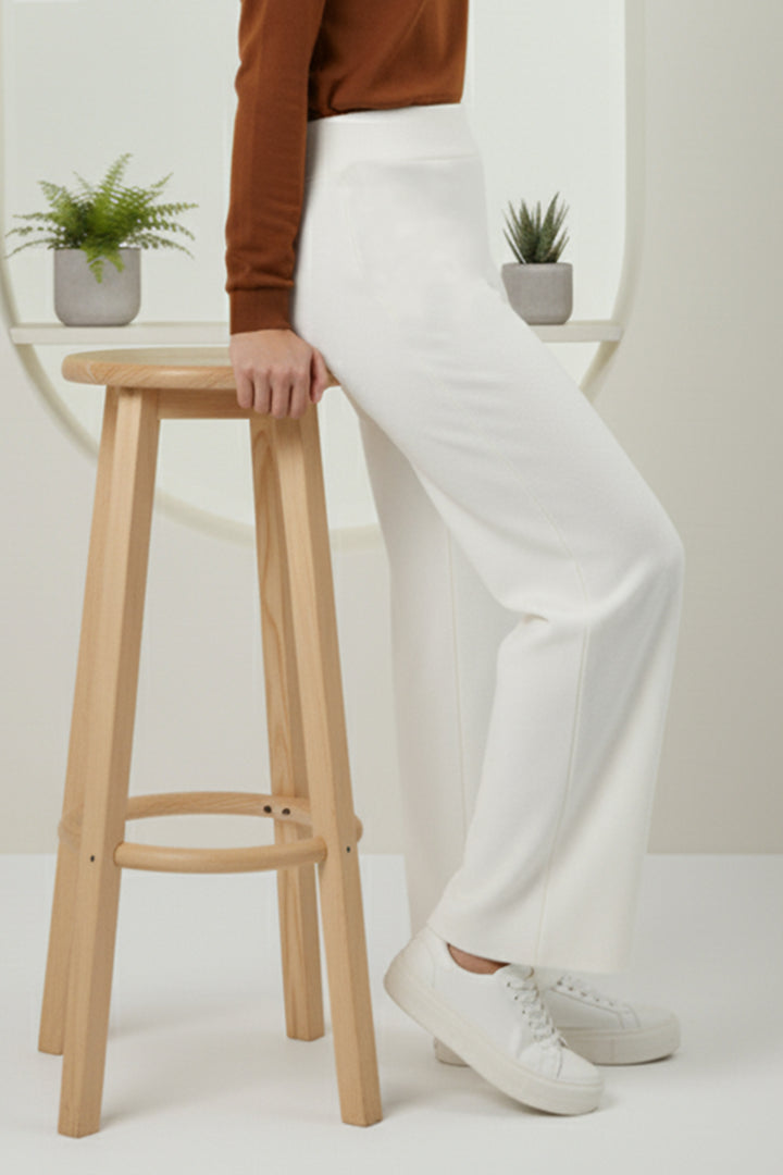 BNG Women Stone Color Elastic Waist Corduroy Pants - Roman