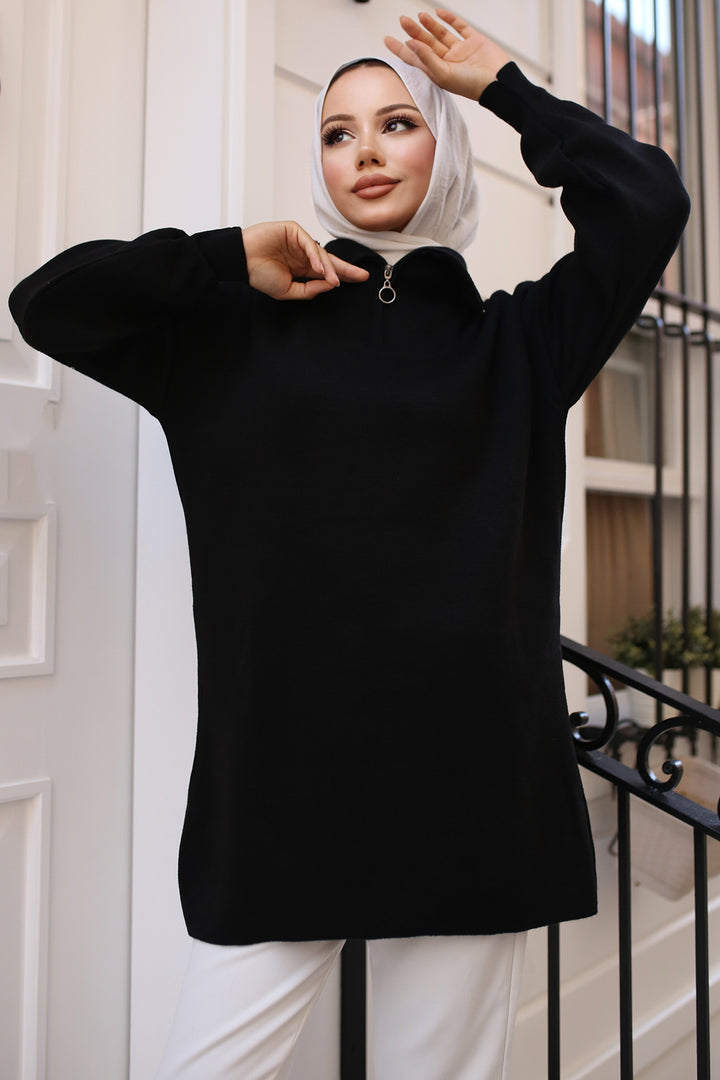 BNG Women 0 Knit Tunic أسود - كليرمونت