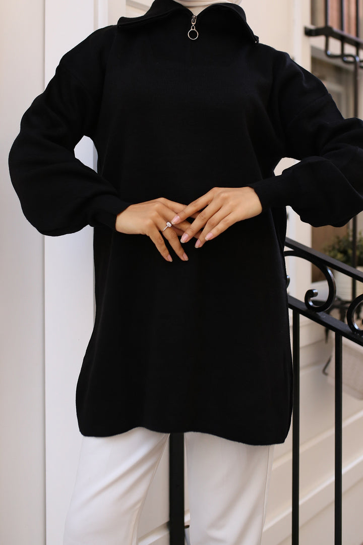 BNG Women 0 Knit Tunic أسود - كليرمونت