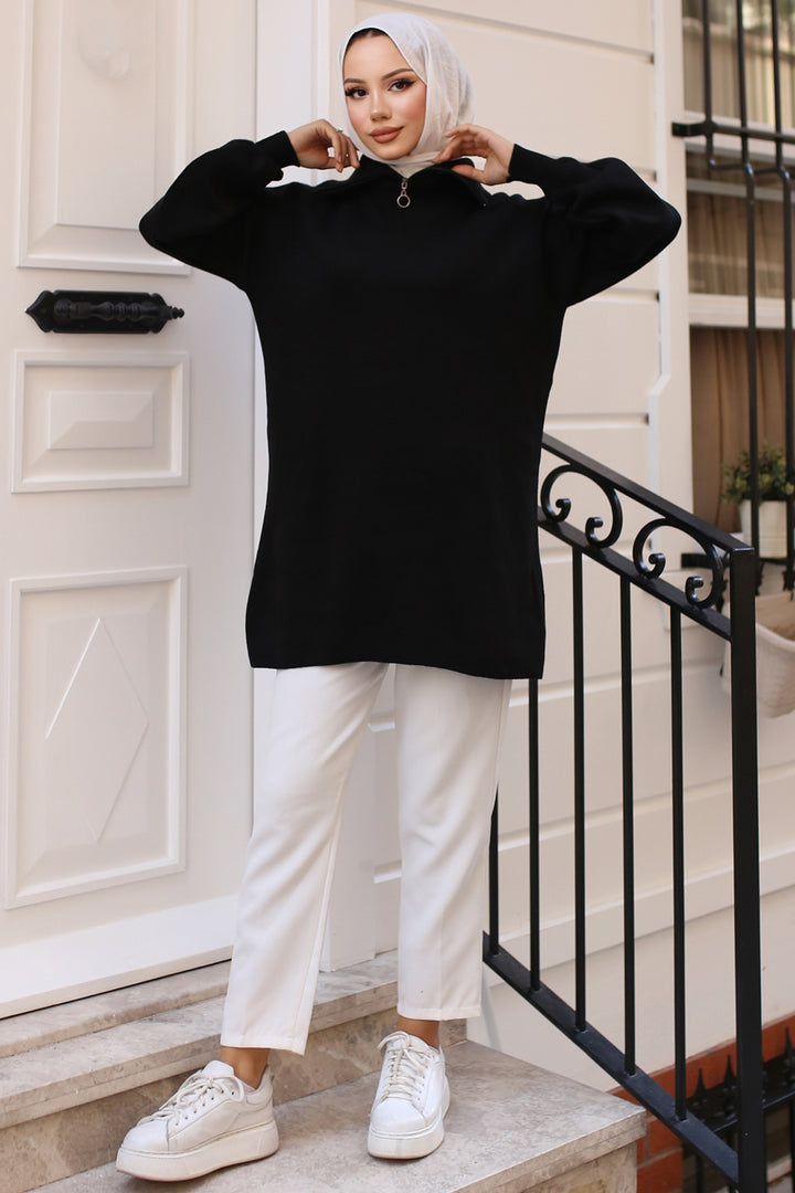 BNG Women 0 Knit Tunic أسود - كليرمونت