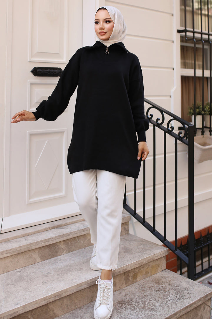 BNG Women 0 Knit Tunic أسود - كليرمونت
