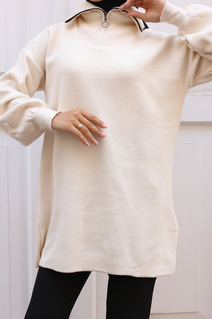 BNG Women 0 Knit Tunic Stone Color - كليرمونت