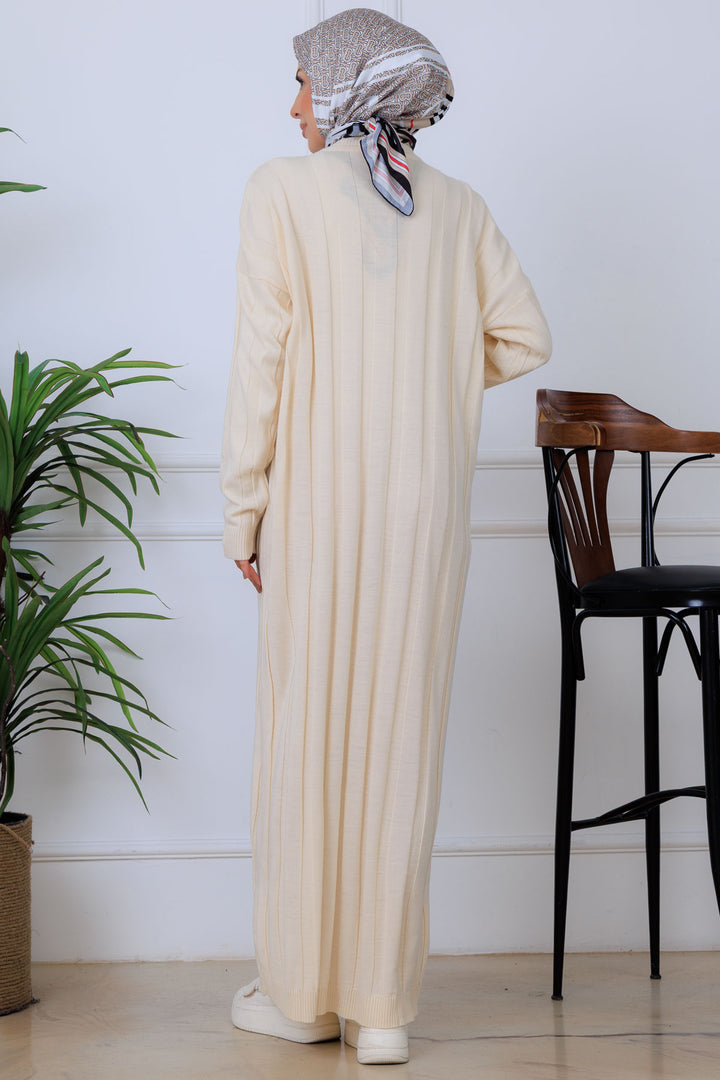 BNG Women Striped Knit Dress K3021 Cream - Trapani