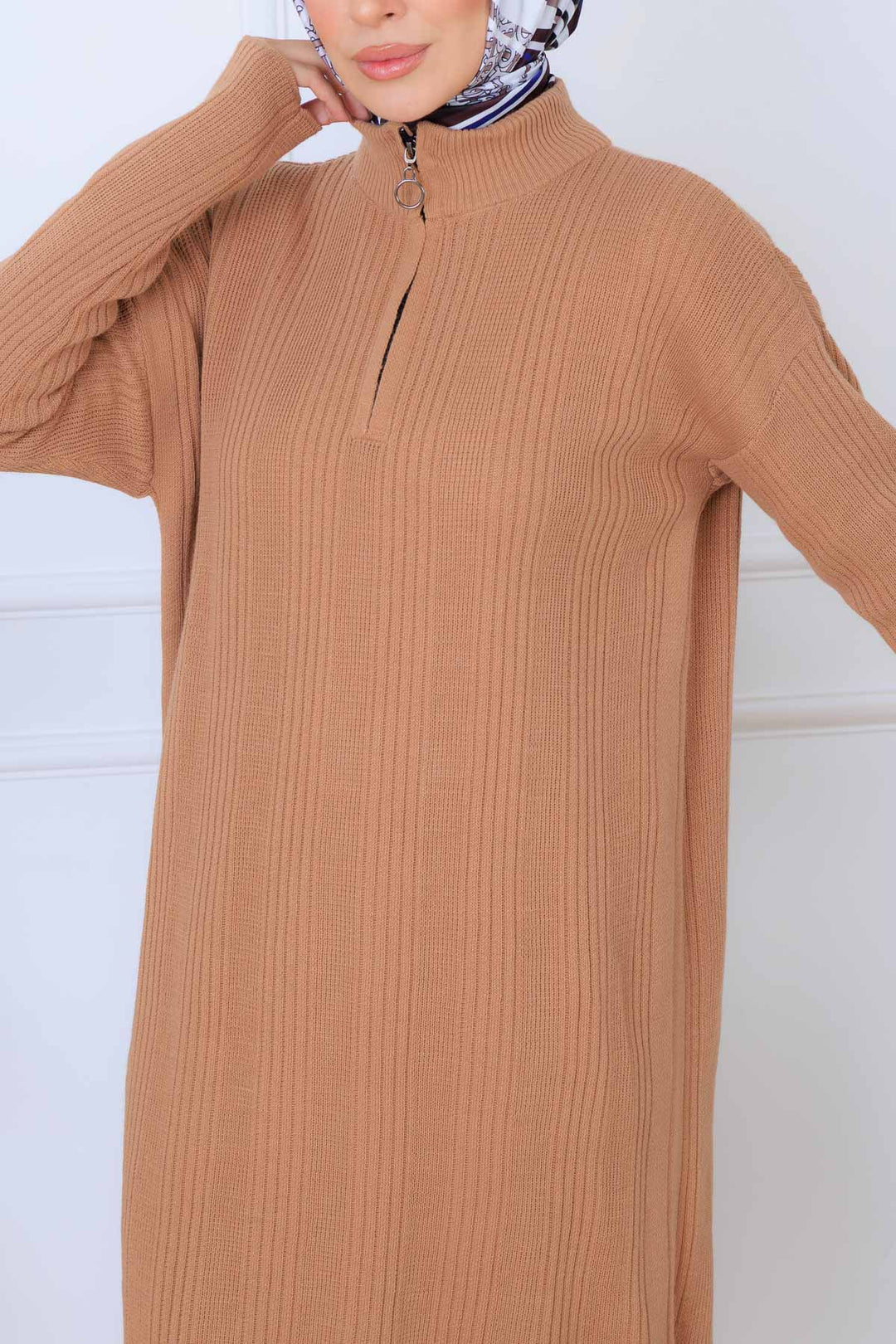 BNG Women Ribbed Knit Dress K3005 Mink - Deerfield Beach