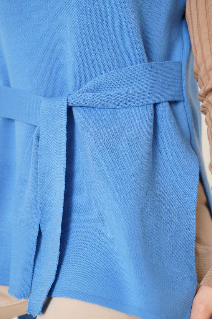 BNG Women Striped Knit Sweater Blue - Clermont