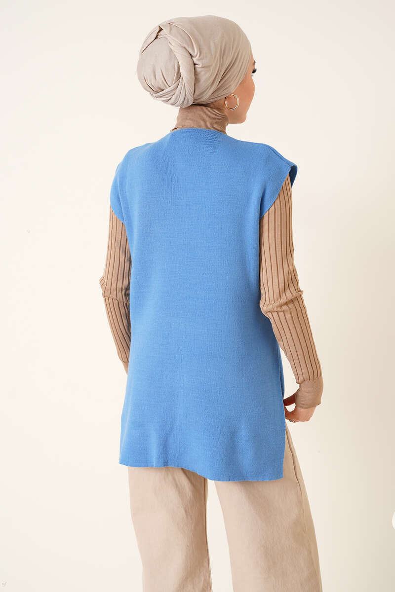 BNG Women Striped Knit Sweater Blue - Clermont