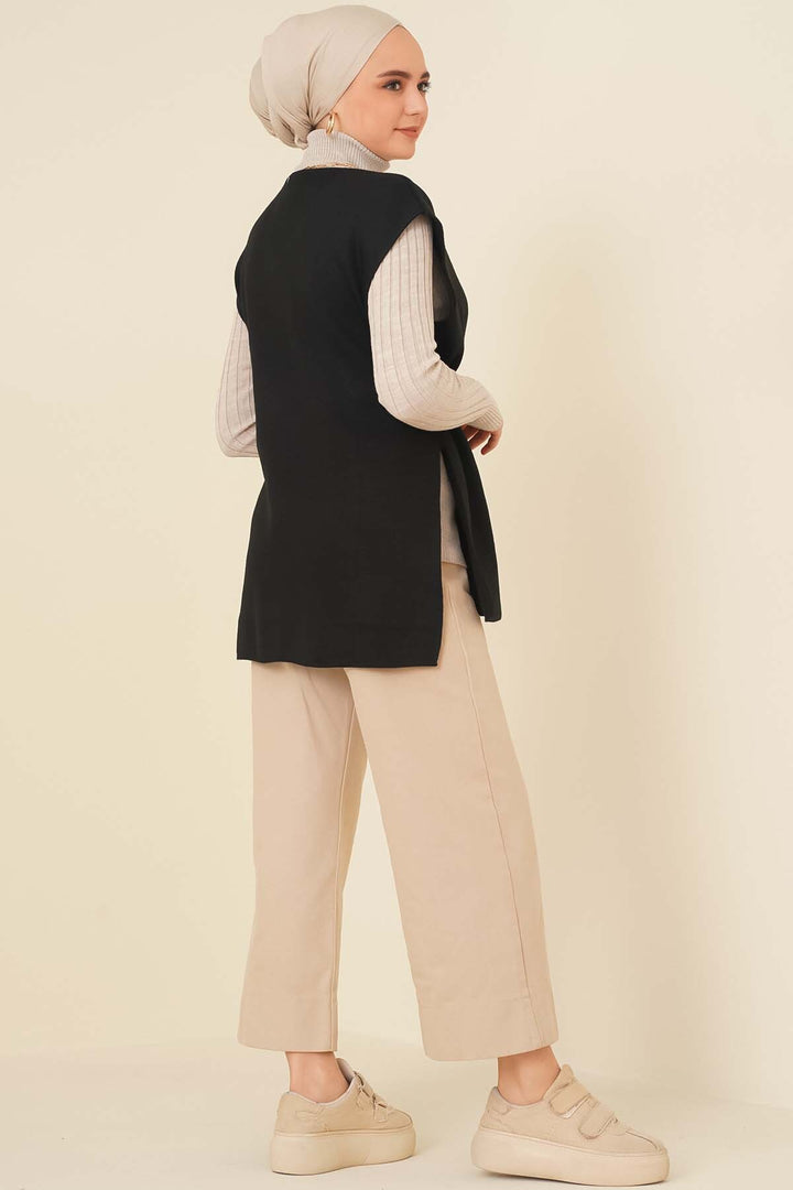 BNG Women Belted Knit Sweater Black - Clermont