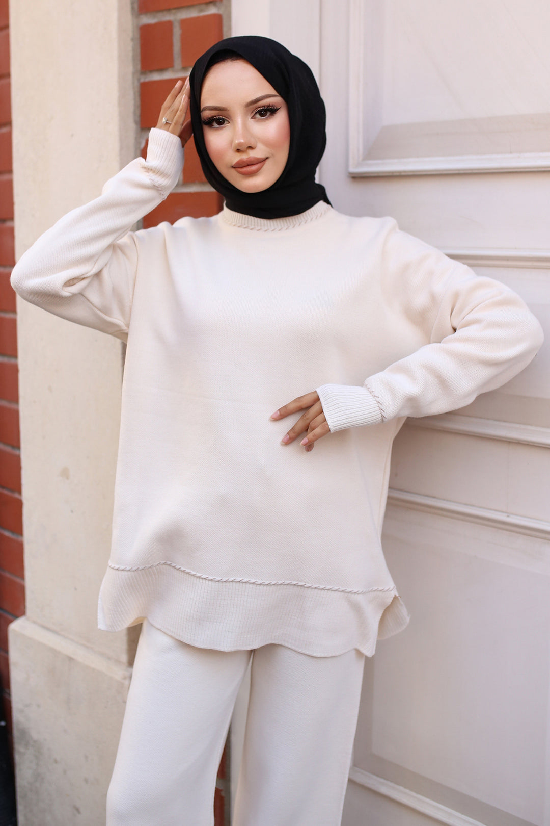 BNG بدلة نسائية مخططة إكرو - كليرمون