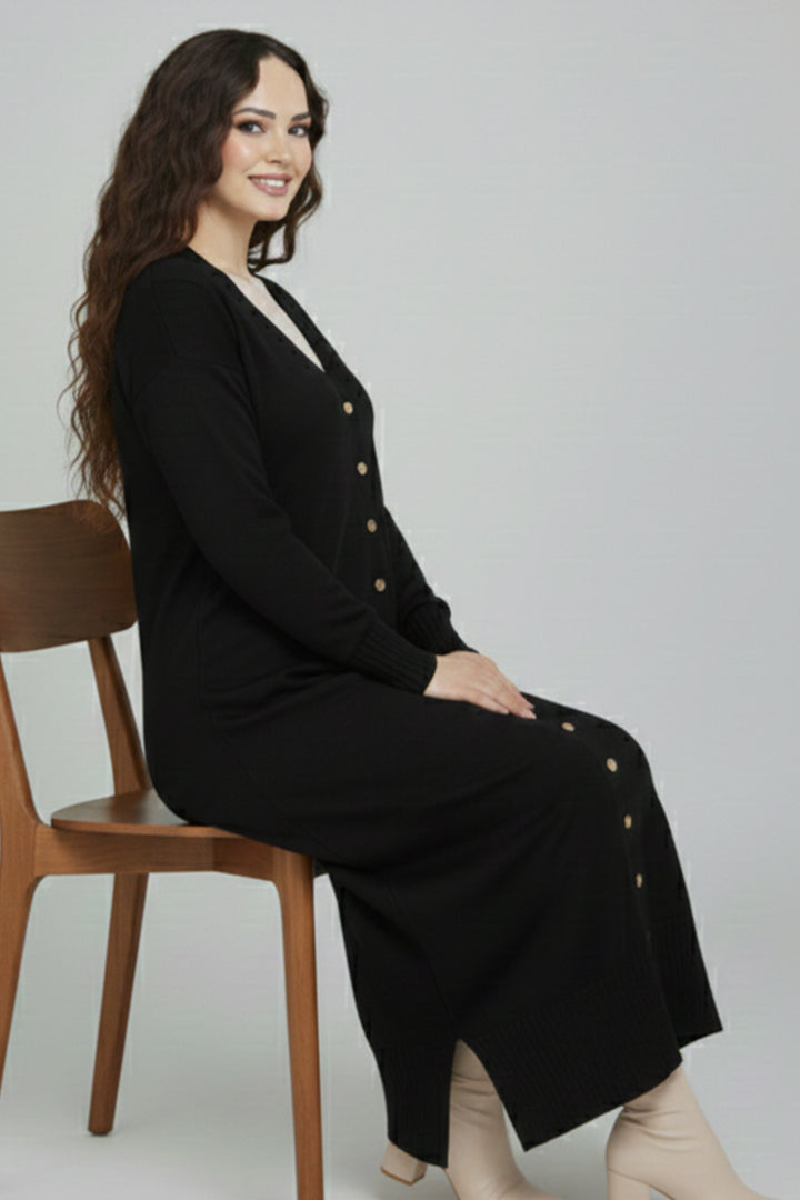 BNG Women Merserize Uzun Hırka N3250 Siyah - Inver Grove Heights