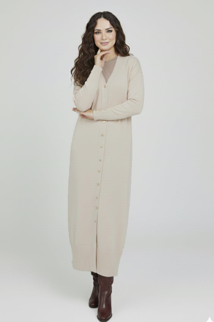 BNG Women Mercerized Long Cardigan N3250 Stone Color - Umán