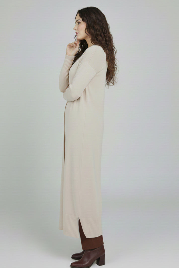 BNG Women Mercerized Long Cardigan N3250 Stone Color - Umán