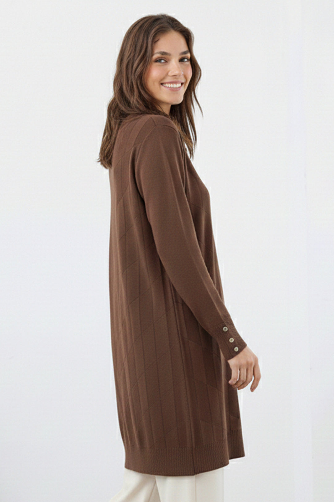 BNG Women Desenli Tunik N3293 Vizon - Hilton Head Island