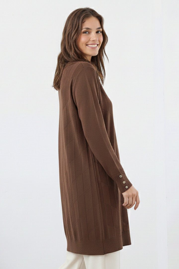 BNG Women Desenli Tunik N3293 Vizon - Hilton Head Island