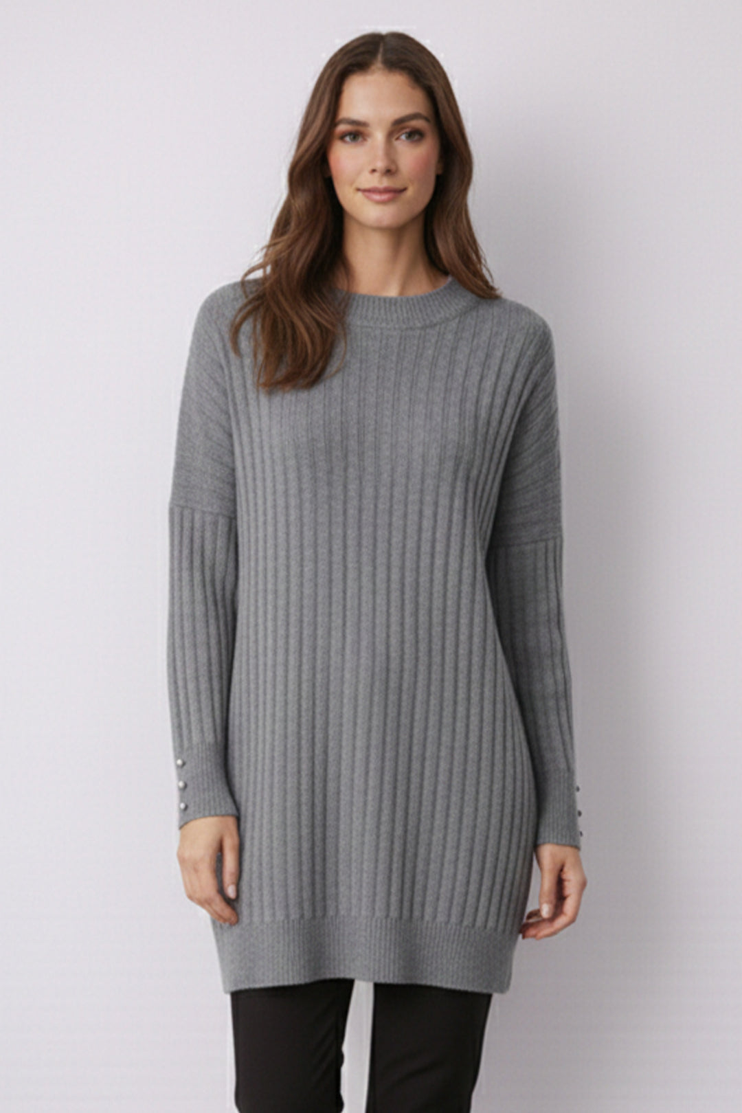 BNG Women Desenli Tunik N3170 Gri - Sorel-Tracy