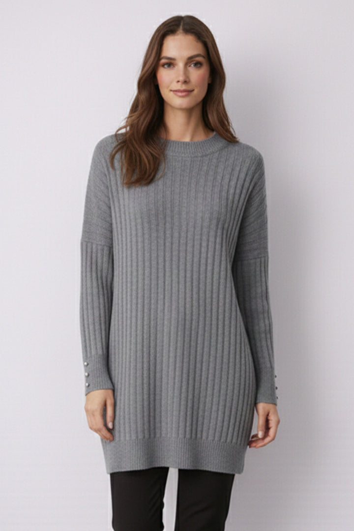 BNG Women Desenli Tunik N3170 Gri - Sorel-Tracy