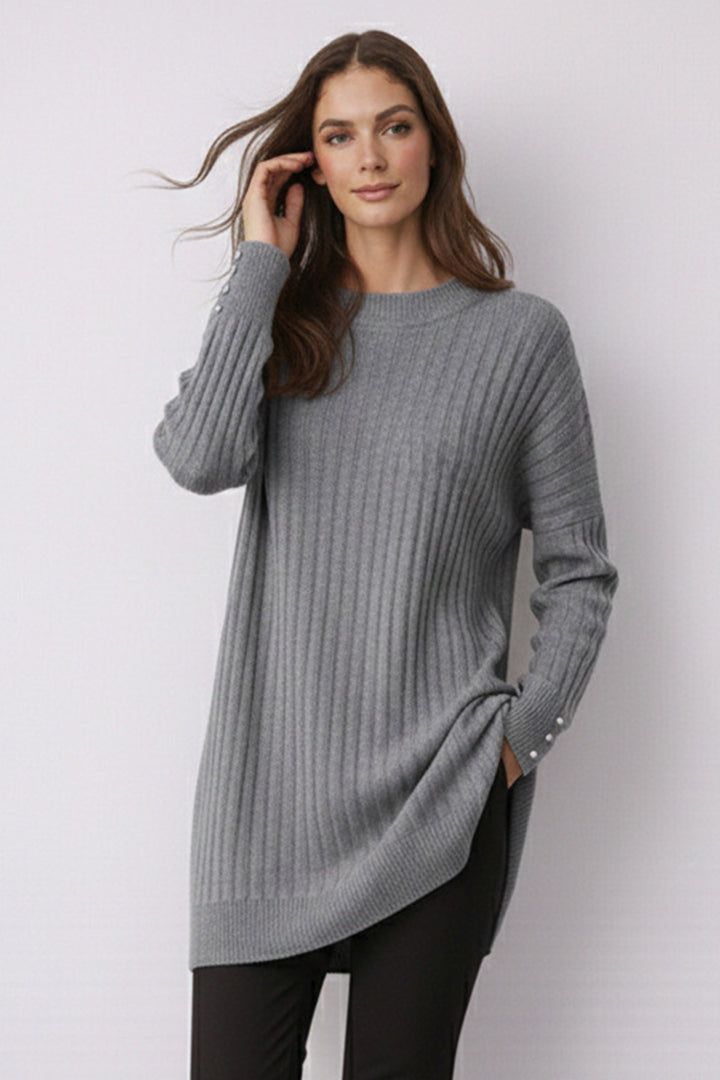 BNG Women Desenli Tunik N3170 Gri - Sorel-Tracy