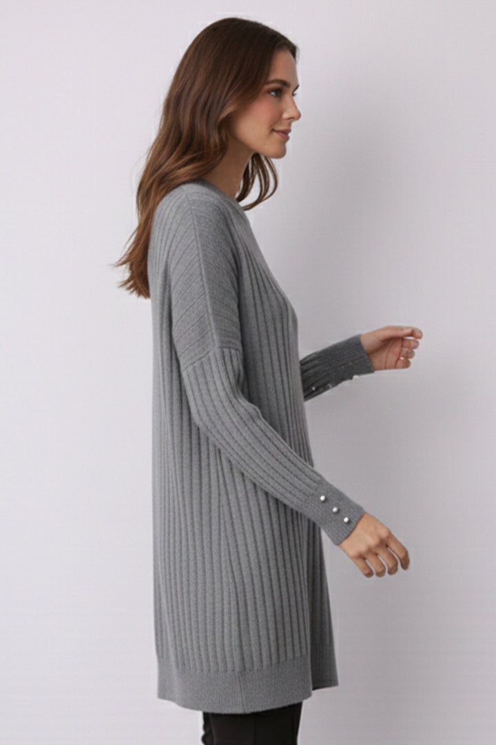 BNG Women Desenli Tunik N3170 Gri - Sorel-Tracy