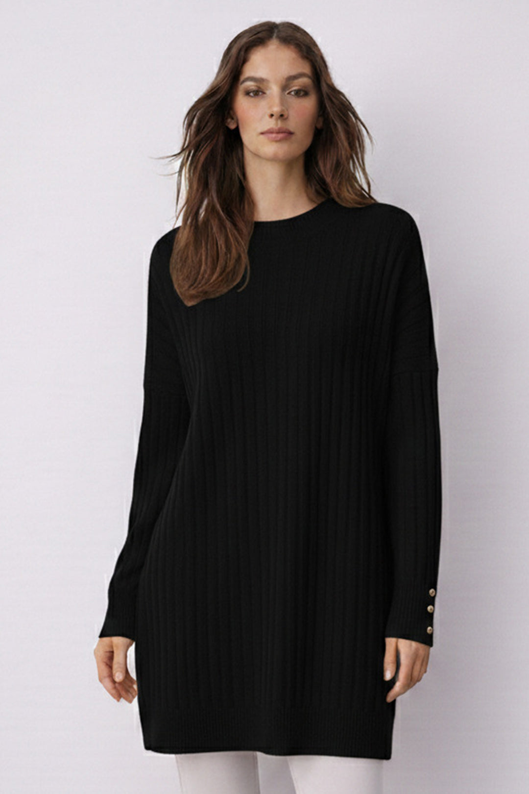 BNG Women Desenli Tunik N3170 Siyah - Hellendoorn