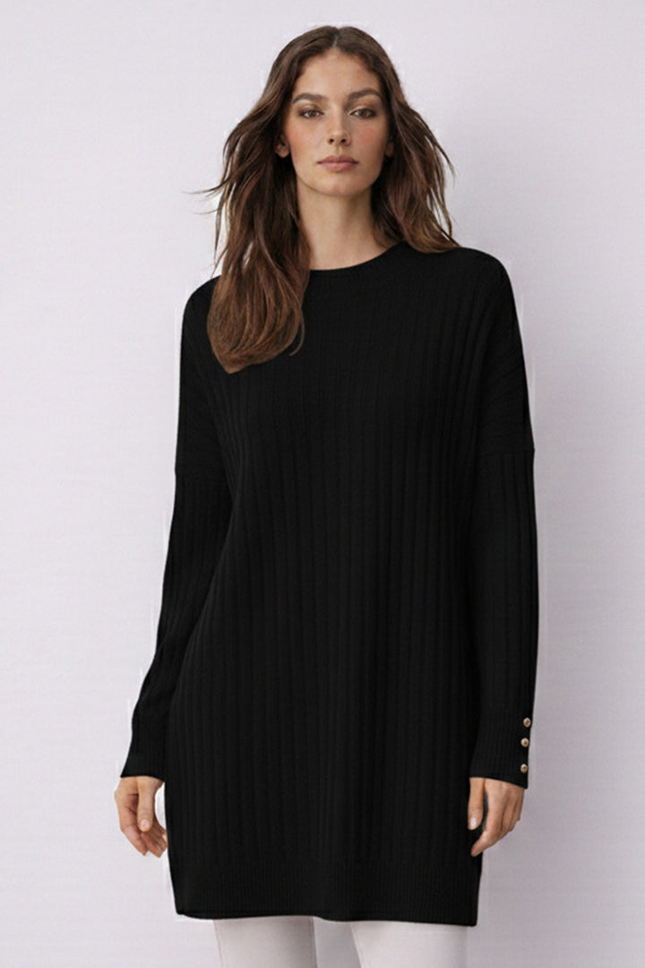 BNG Women Desenli Tunik N3170 Siyah - Hellendoorn