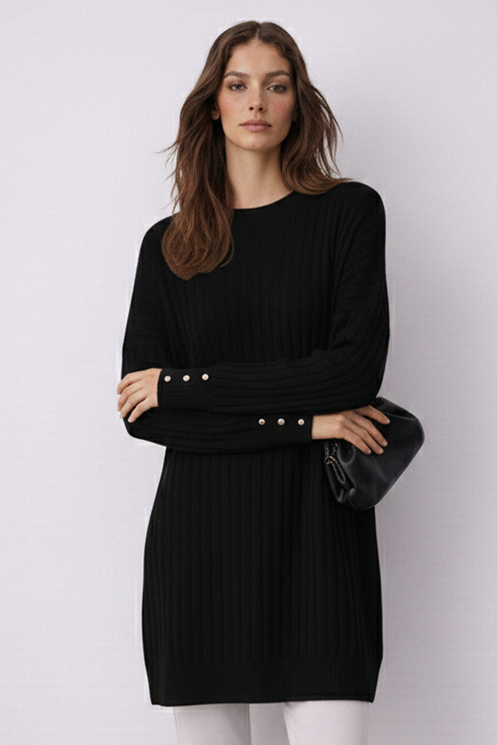 BNG Women Desenli Tunik N3170 Siyah - Hellendoorn