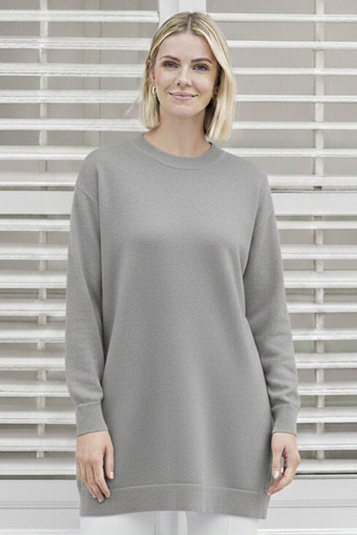 BNG Women Tesettür Tunik N3177 Gri - Borehamwood