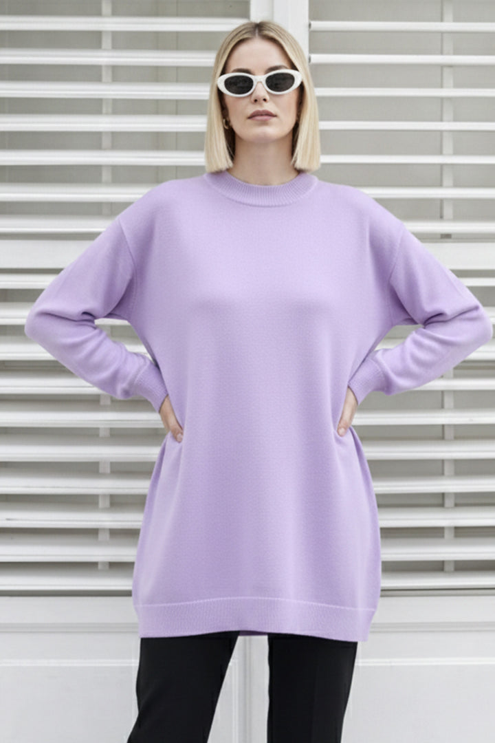 BNG Women Tesettür Tunik N3177 Lila - Lacey
