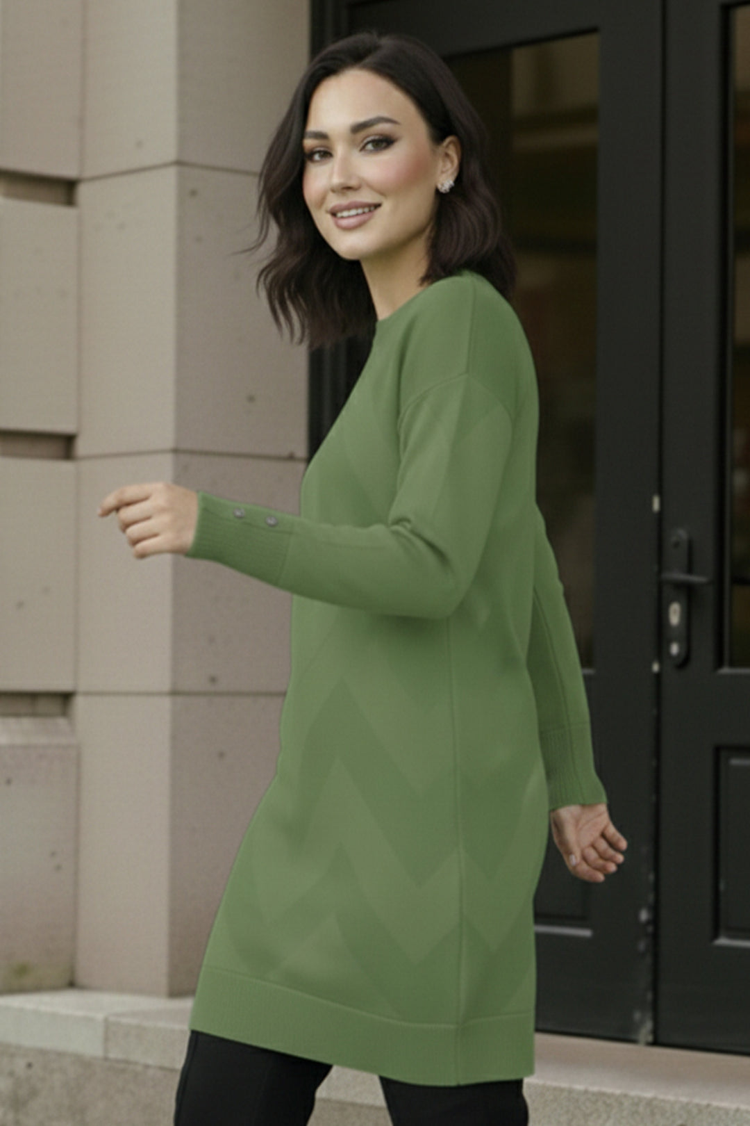 BNG Women Desenli Tunik N3183 Çağla - Rivoli