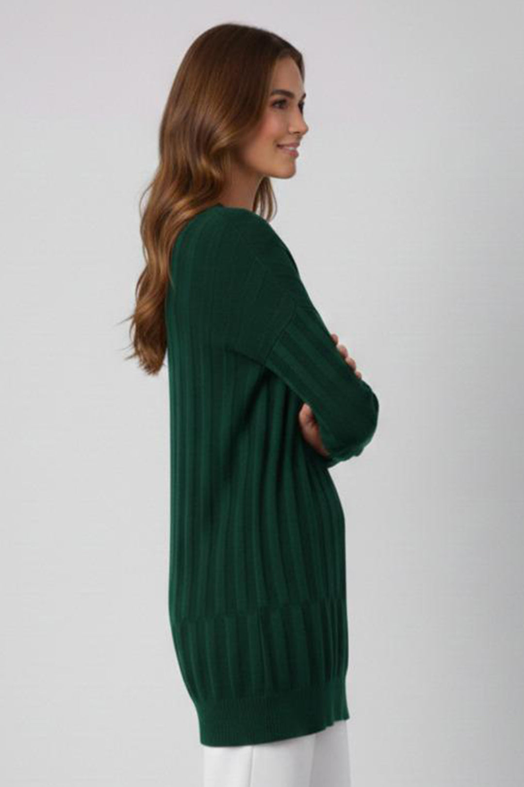 BNG Women Desenli Tunik N3174 Zümrüt Yeşili - Bologna
