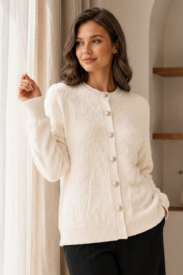 BNG Women Düğmeli Sakal Hırka N3328 Taş Rengi - Vila Nova de Gaia
