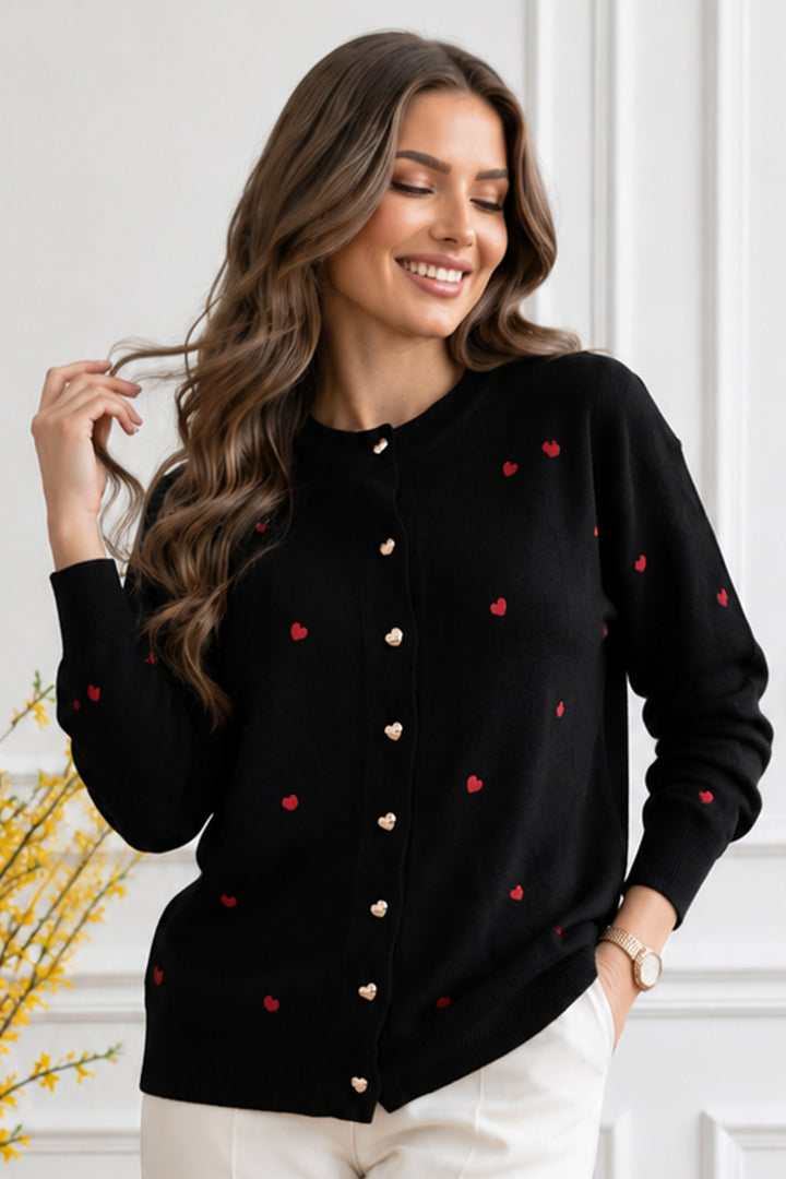 BNG Women Kalpli Triko Hırka N3219 Siyah - Moline