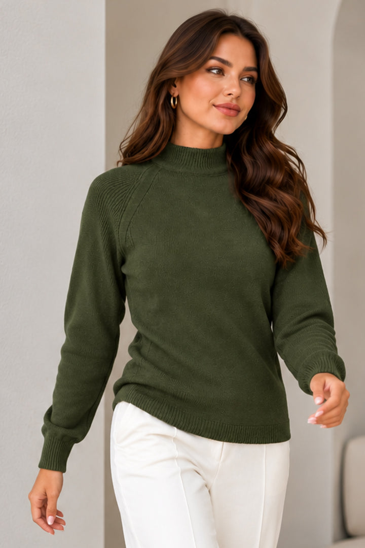 BNG Women Uzun Kolu Triko Body N922 Haki - Batley