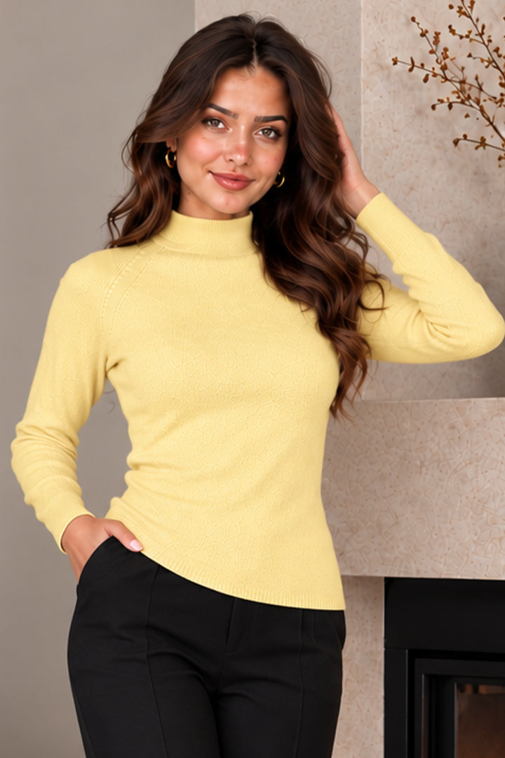 BNG Women Uzun Kolu Triko Body N922 Limon Sarısı - Gateshead