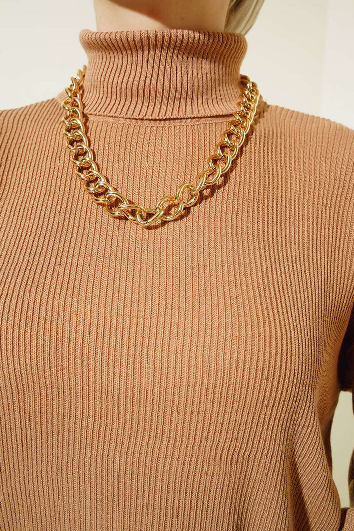 BNG Women Fisherman Collar Necklace Set Mink - Clermont