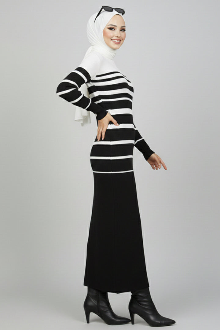BNG Women Fisherman Collar Knit Dress Ecru - Póvoa de Varzim
