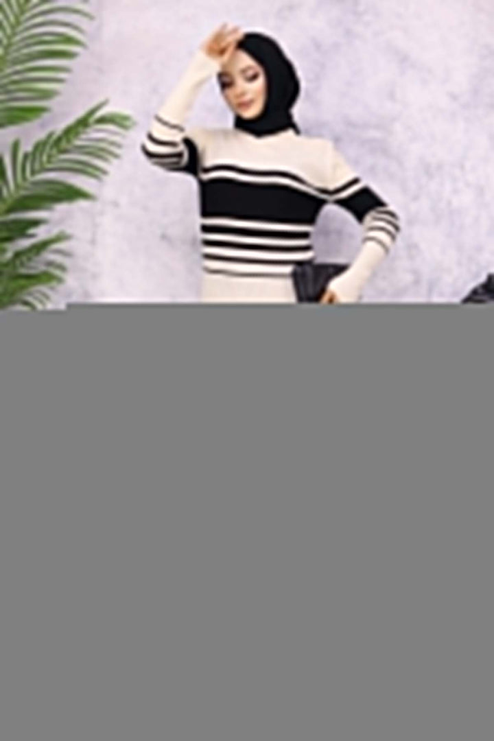 BNG Women Fisherman Collar Knit Dress Stone Color - Tampico