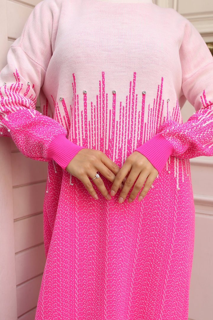 BNG Women Patterned Knit Dress Fuchsia - Hattiesburg