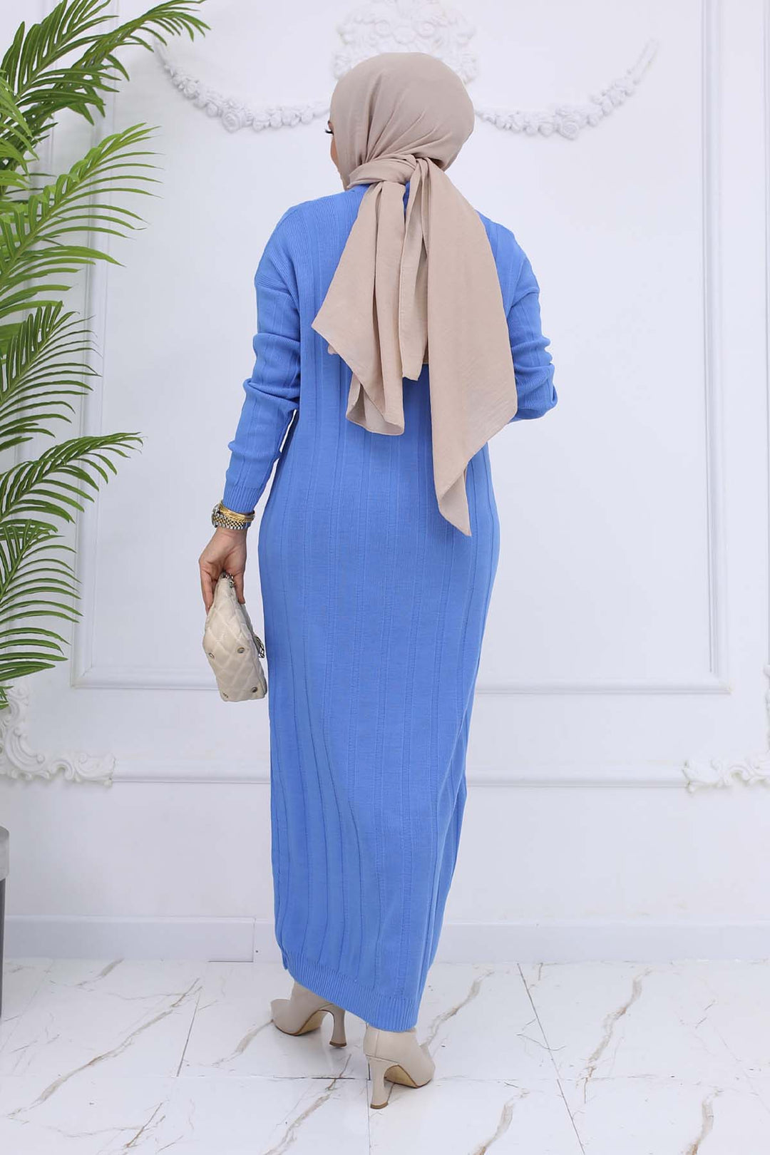 BNG Women Ribbed Knit Dress Blue 6081 - Kifisiá